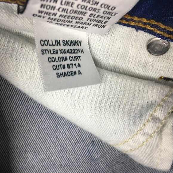 HUDSON Denim Curt Wash COLLIN Whiskers Distressing 5 Pocket Skinny Jeans - Picture 4 of 16